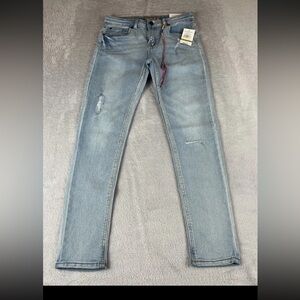 Lucky Brand Zoe Skinny Girls Chrisite Wash blue denim jeans size 14